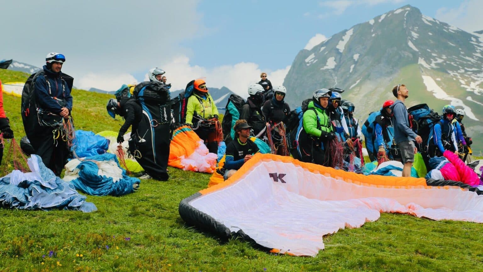 Compétition de parapente organisée par Level Up Flying
